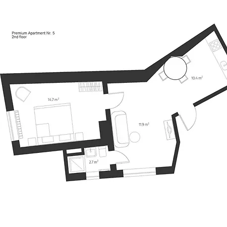 Centra Nams - Center Apartments Cesis Room photo